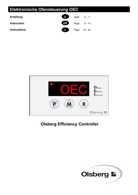 Elektronische Ofensteuerung OEC Olsberg Efficiency Controller