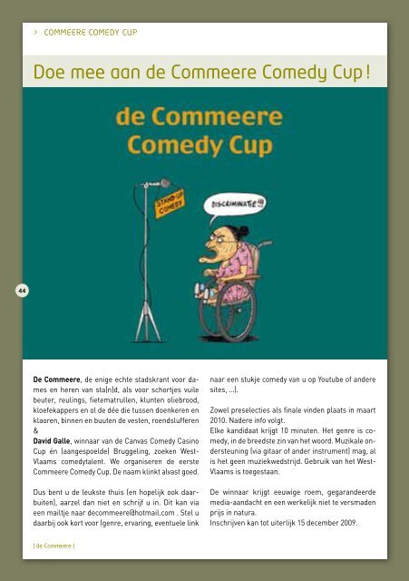 Gratis - De Commeere