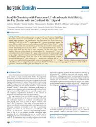 Iron(III) Chemistry with Ferrocene-1,1-dicarboxylic Acid (fdcH2 ...