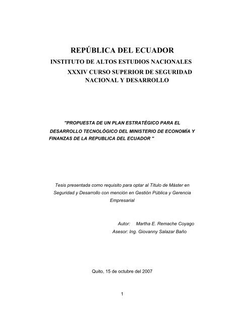 TESIS-MARTHA REMACHE.pdf - Repositorio Digital IAEN - Instituto ...