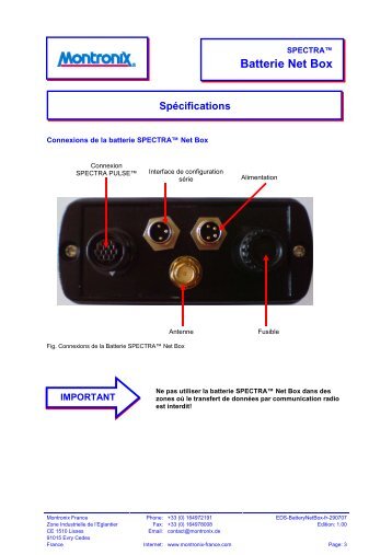 Batterie Net Box - Montronix