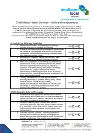 Child Mental Health Services â skills and competencies