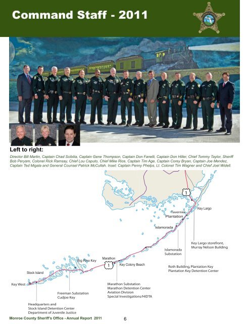 Annual Report, Year 2011 - Monroe County Sheriff's Office