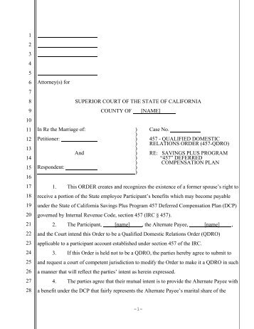 sample qdro document Form Express QDRO Administration sample qdro document Form Express QDRO Administration