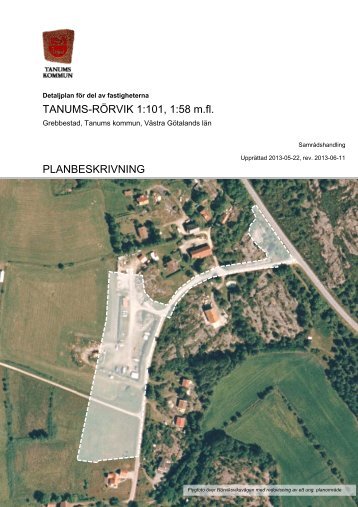 TANUMS-RÃRVIK 1:101, 1:58 m.fl ... - Tanums kommun