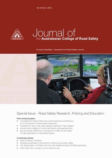 November 2013 Vol 24 No 4 - Australasian College of Road Safety