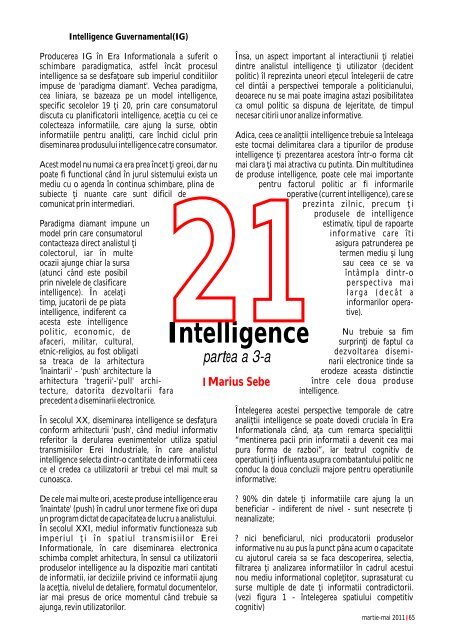 Intelligence - Serviciul RomÃ¢n de InformaÅ£ii