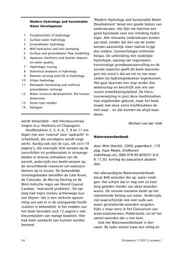 Waterwoordenboek, review by Michael van der Valk - Hydrology.nl