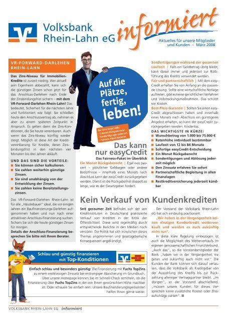 Voba Informiert 03 2008 Volksbank Rhein Lahn Eg