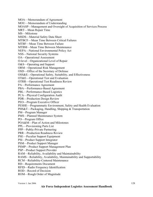 USAF ILA Handbook - ACC Practice Center - Defense Acquisition ...