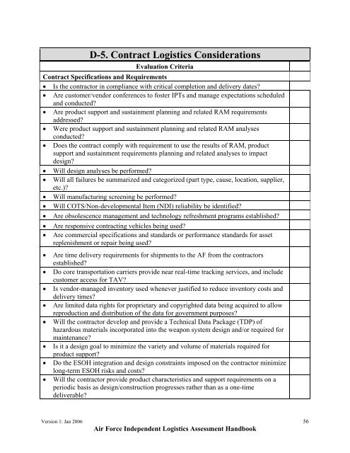 USAF ILA Handbook - ACC Practice Center - Defense Acquisition ...