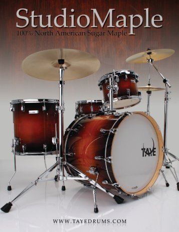2013 StudioMaple Brochure - Taye Drums