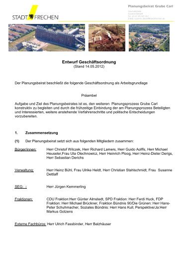 Entwurf Geschäftsordnung09.05.2012 - Stadt Frechen