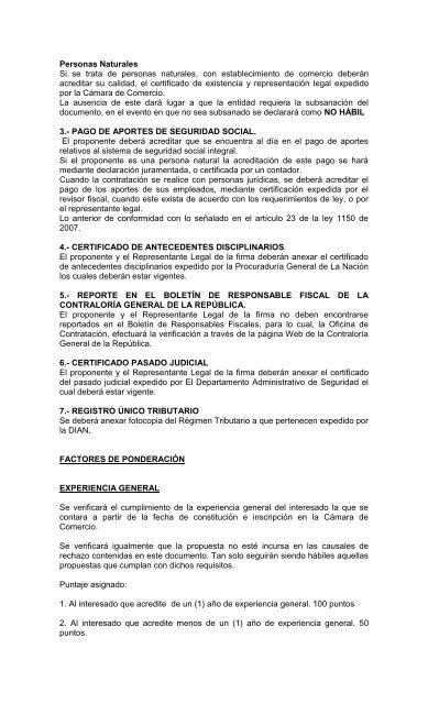 invitaciÃ³n pÃºblica subasta inversa para contrato inferior al ... - Fonseca