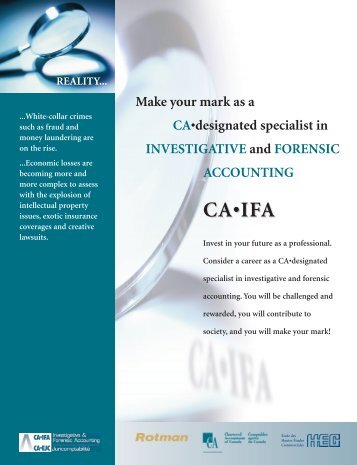 Diploma in INVESTIGATIVE and FORENSIC ACCOUNTING