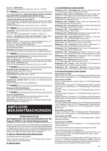 Amtsblatt der Stadt Bergneustadt