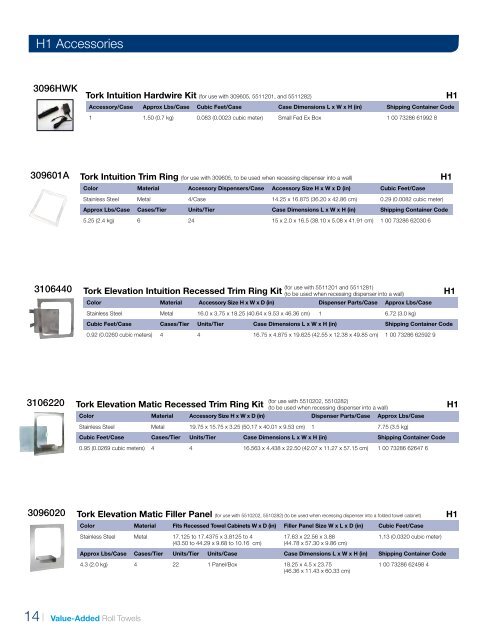 Tork Product Catalogue - Mathisons