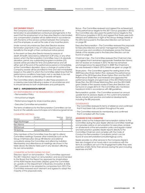 Directors' report on remuneration (PDF 174 KB) - Inchcape