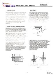 Download product specifications - Sensors