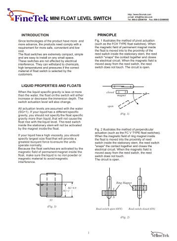 Download product specifications - Sensors