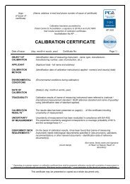 CALIBRATION CERTIFICATE