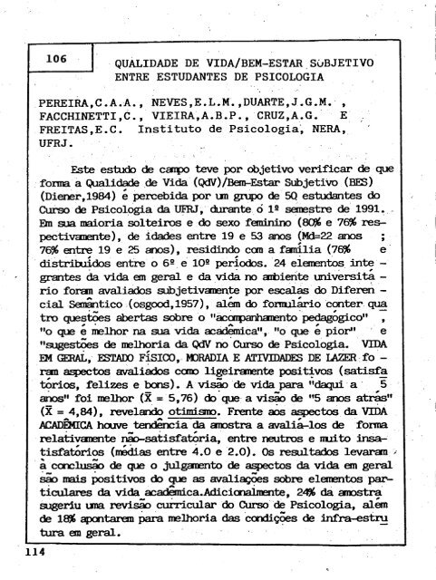 1992 - Sociedade Brasileira de Psicologia