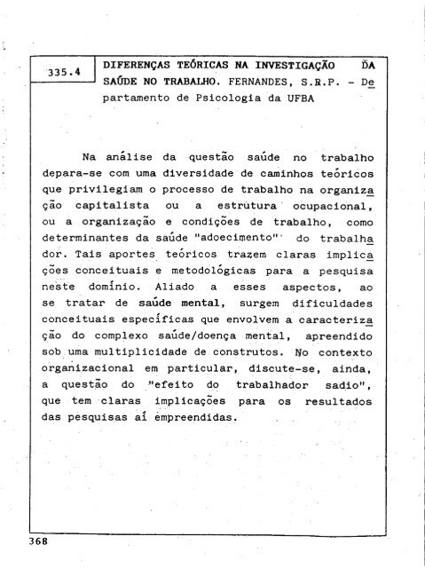 1992 - Sociedade Brasileira de Psicologia