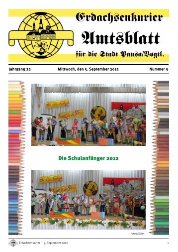 Erdachsenkurier September 2012 - Pausa