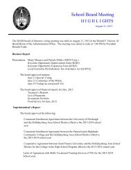 August 14 & 21 School Board Meeting Minutes - Hollidaysburg Area ...