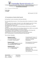 Einladung Nakofe 2013 - Tennstedter Karnevalverein eV