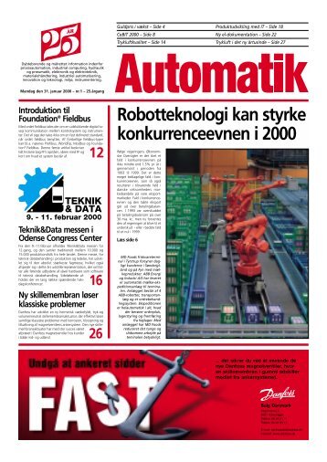 Robotteknologi kan styrke konkurrenceevnen i 2000 - Teknik og Viden