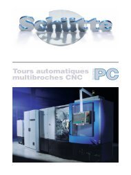 Tours automatiques multibroches CNC - SchÃ¼tte