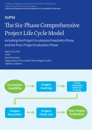 The Six-Phase Comprehensive Project Life Cycle Model - Supsi