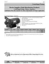 Centrifugal Pumps - Davies Supply Group Ltd.