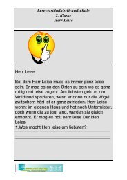 Lesetexte 2 Klasse Herr Leise