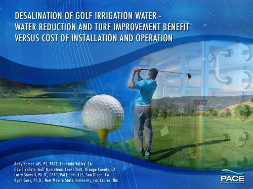 Desalination of Golf Irrigation Water