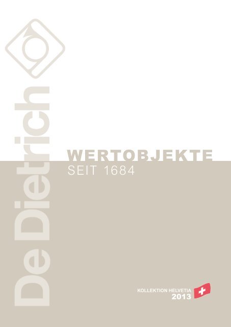 De Dietrich Katalog 2013