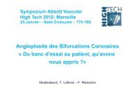 Angioplastie des Bifurcations Coronaires - Mediathèque du congrès ...