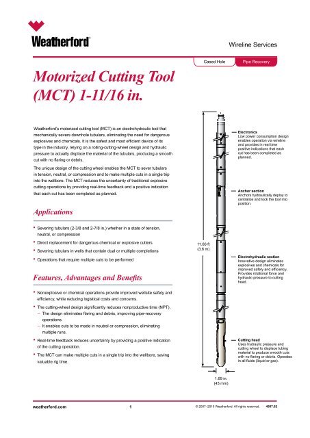 Motorized Cutting Tool (MCT) 1-11/16 in.