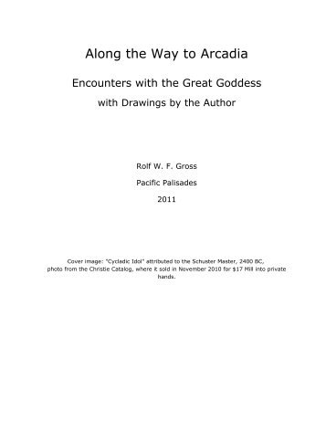 On the Way to Arcadia (PDF) - Rolf Gross