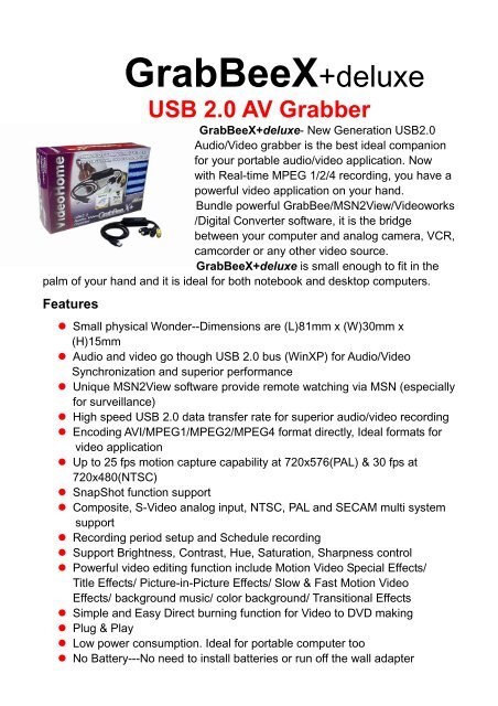 videohome grabbee deluxe videohome grabbee deluxe