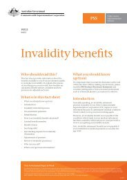 Invalidity benefits - PSS