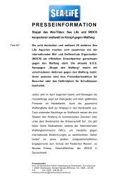 6- PM Sea Life WDCS Kooperation.pdf - PR Agentur Hamburg