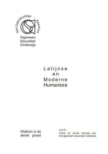 Latijnse en Moderne Humaniora - Sint-GabriÃ«l College in Boechout