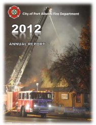 2012 Fire Department Annual Report - City of Port Alberni