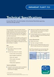 Fleet F33 - Technical Specifications - Stratos Global Corporation