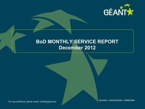 BoD MONTHLY SERVICE REPORT 