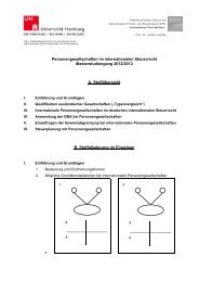 Personengesellschaften im internationalen Steuerrecht ... - IIFS