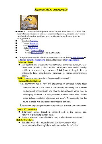 Strongyloides sterocoralis