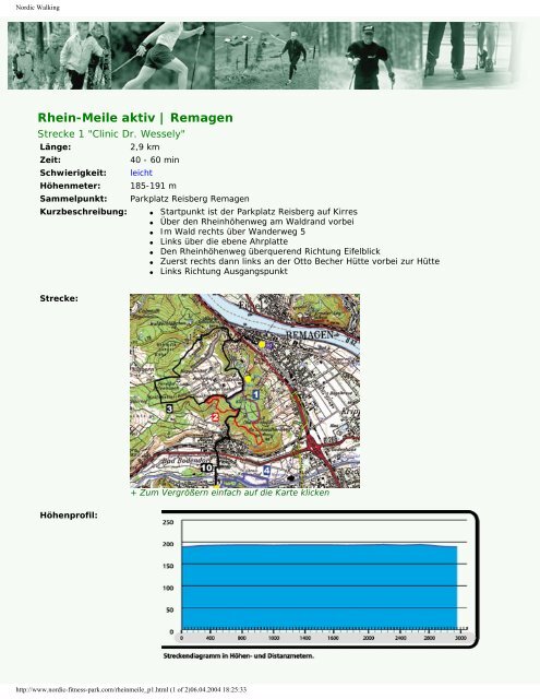 Streckenführung in Remagen zum Download - Stadt Remagen